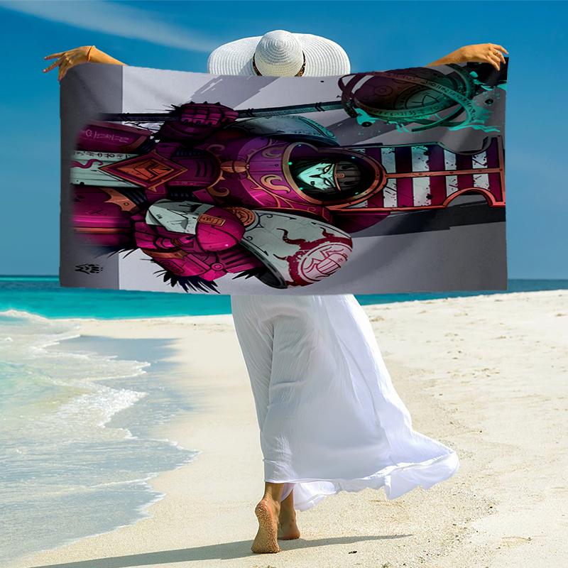 Warhammer Fashion Beach Towel: Ideal for Summer Adventures Soft, Absorbent and Quick Drying Suitable for Swimming and Bathing