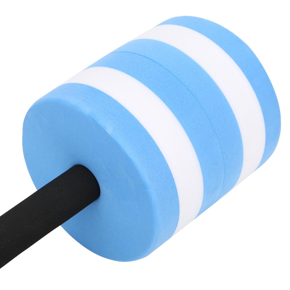 EVA Eco Friendly Water Swimming   Roundness Dumbbell Floating Toy Fitness Equipment(blue white )