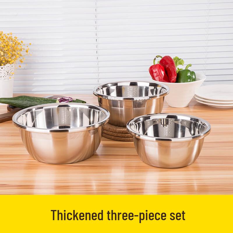5-Piece Stainless Steel Kitchen Bowl & Colander Set