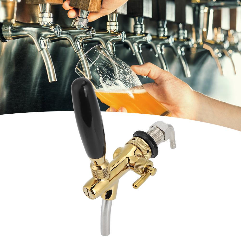 G5 8 Thread Adjustable Beer Tap Faucet Brass Stainless Steel Equipment for Home Bar Restaurants