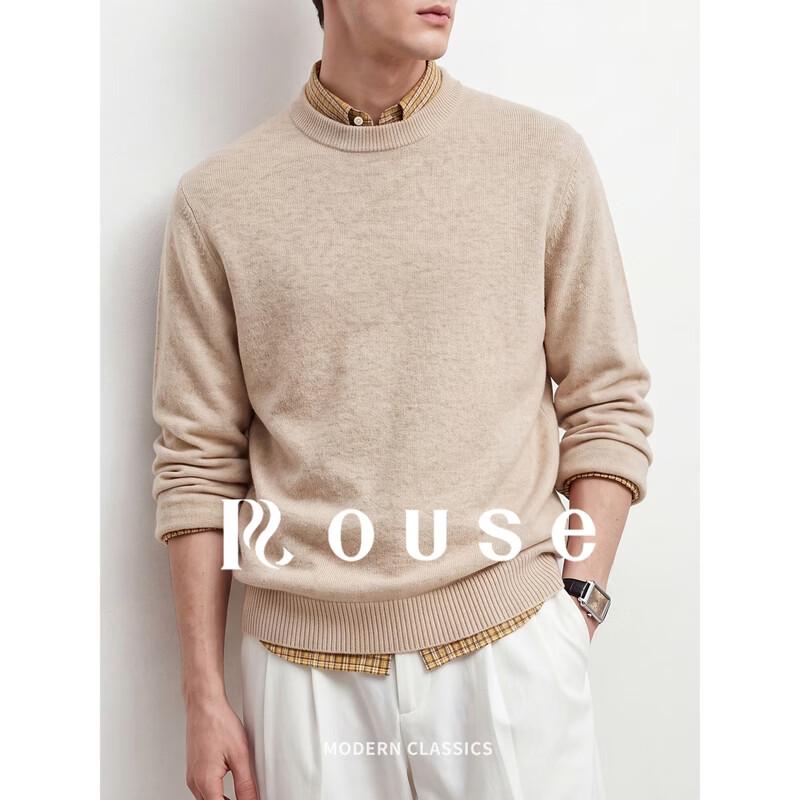 Men's Premium Wool-Cashmere Blend Crew Neck Pullover