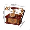 Classic Corded Desk Phone Model, Telephone Indoor Resin Old Fashioned Traditional