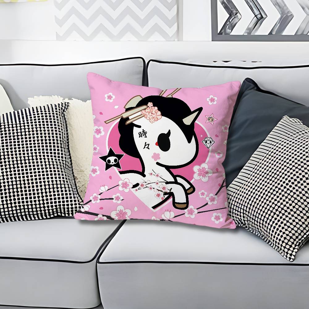 TTokidokiSS Girl Pillow Cases for Bedroom Living Room Sofa Home Decor Polyester Cushion Cover with Zipper