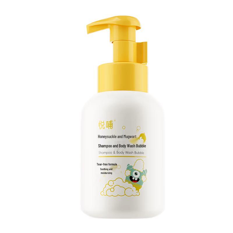 Yuepu Baby Honeysuckle 2-in-1 Bubble Bath & Shampoo