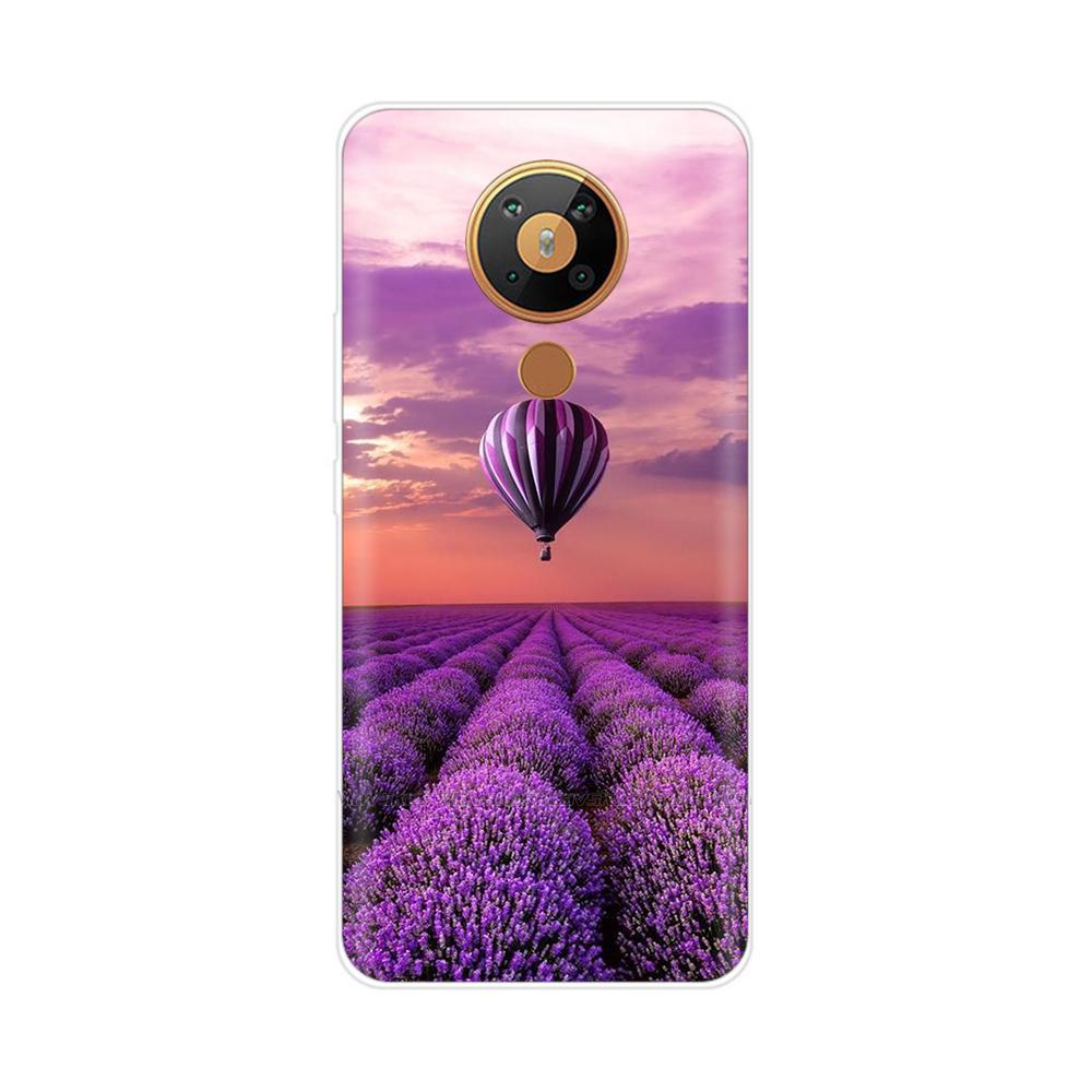 For Nokia 5.3 Case Transparent Phone Case Printing Bumper For Nokia 5.3 Nokia5.3 Case Back Cover 6.55'' TPU Soft Silicone Shells