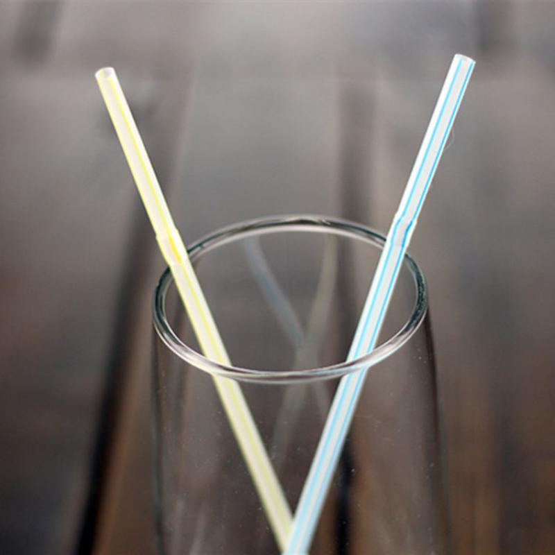500Pcs Disposable Straws Individually Wrapped Single Stick Plastic Bubble Milk Tea Juice Coarse Bend Party Rainbow Straw