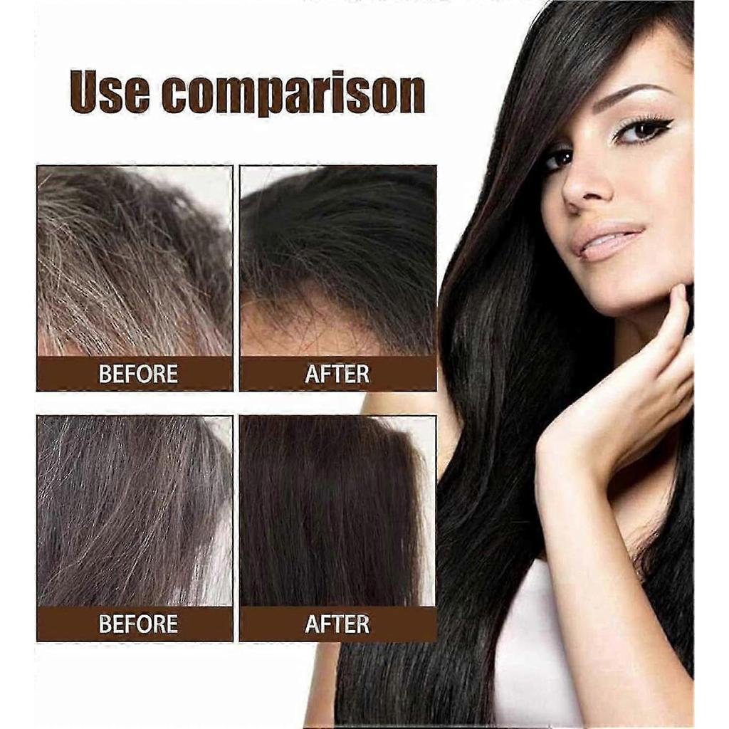 Herbal Shampoo, Black Hair Shampoo Hair Dye, Effective White Hair Turns To Blacks, Lasts 30 Days Instant Blacks Hair Shampoo for Women Men