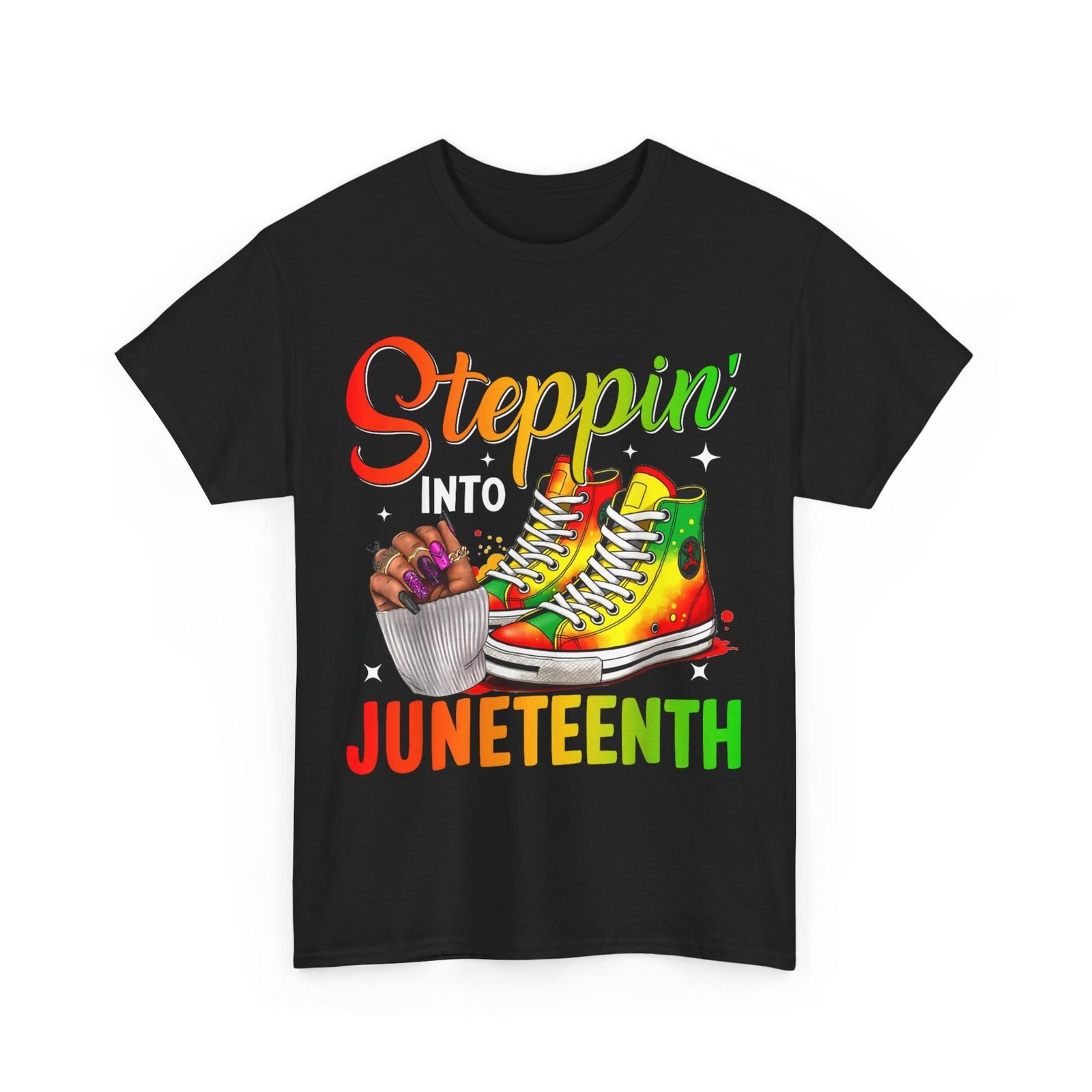 Stepping Into Juneteenth Shirt, June 19th 1865 Freedom Pride T-Shirt S разноцветный