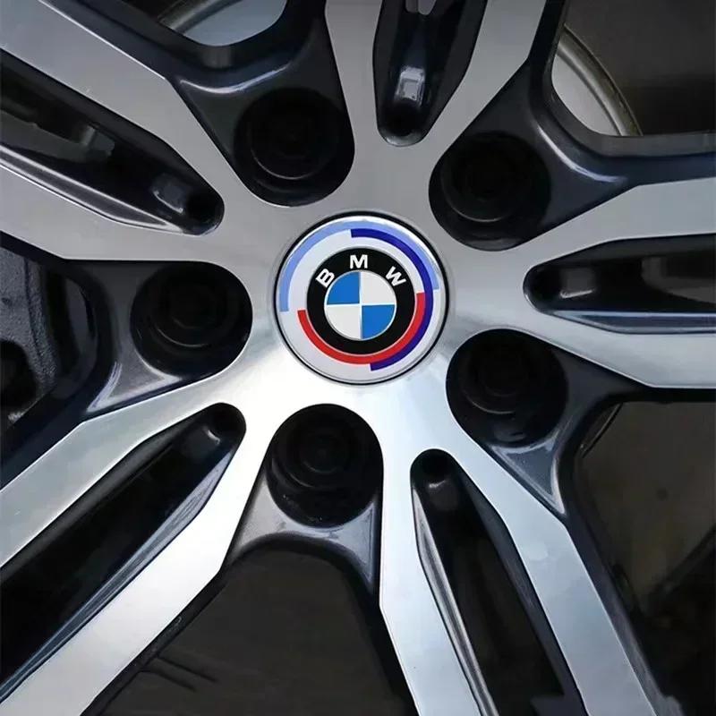 UIDM1 4Pcs 56/68mm Car Wheel Center Hub Cap Caps Emblem Logo For BMW X1 X3 X5 E90 E46 E60 F10 F30 F20 G20 E39 E92 G30 E87 E36 F11 E91