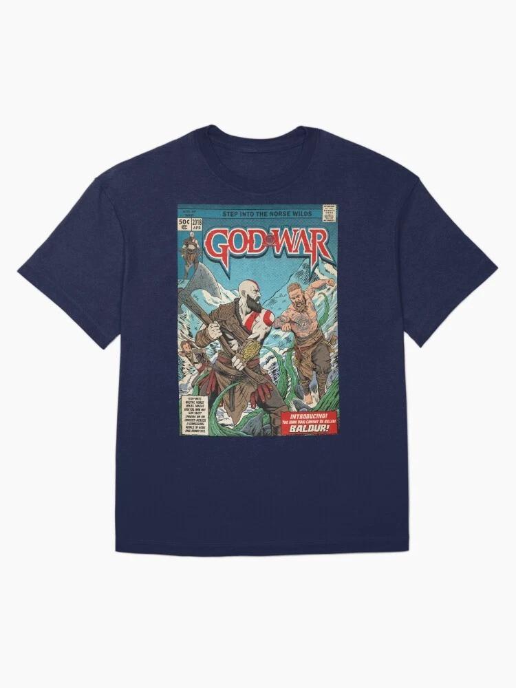God of war vs baldr oversized tshirt SIZE S = 4XL 4XL