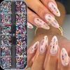 Xiaomi 12 Grids Multi‑Color Flat Back Nail Rhinestones Crystal Gems Star Heart Butterfly Nail Charms Nail Art Decorations Accessories