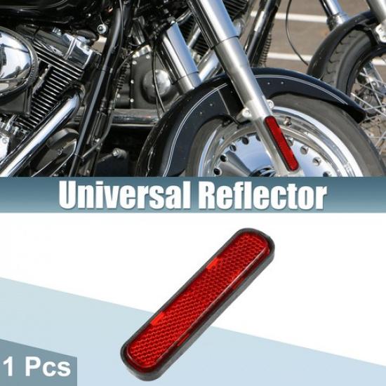 Universal Reflector Motorcycle Bicycle Safety Spoke Reflective with Screw Red