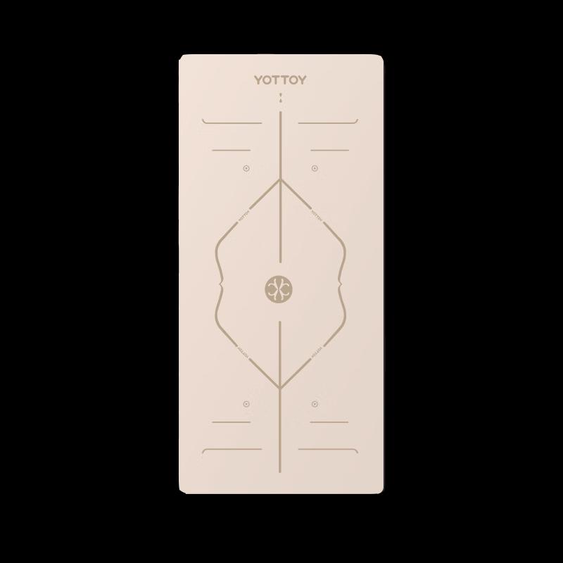 Yottoy Natural Rubber Non-slip Yoga & Fitness Mat 183x68cm, 5mm Thick