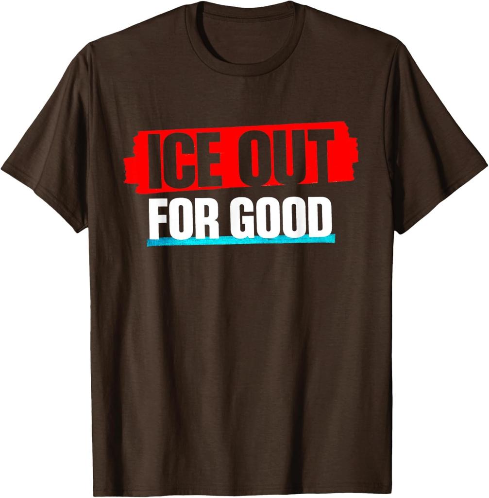 Ice Out for Good Bold Protest Statement Design Unisex T-Shirt