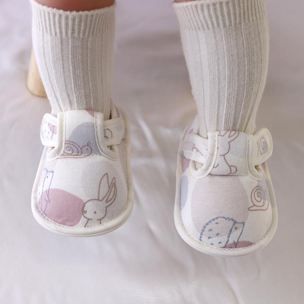 Newborn 2024Spring New Soft Sole Baby Shoes Prewalker Flat Soles Baby Cloth Shoes Fashionable Cute Single Shoes Flats Kids Shoes