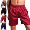 Men Boxers Solid Color Plus Size Loose Mid Waist Summer Briefs for Sleeping