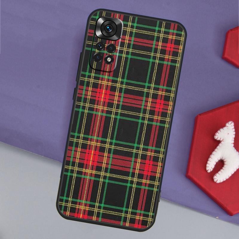 Scottish Plaid Warm Plaid Funda For Xiaomi Redmi Note 13 14 Pro 12 11 9 10 9S 10S 11S 12S Redmi 14C 10C 12C 13C Case