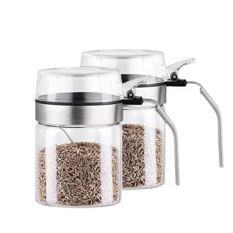 Hitzebeständiges Glas Gewürzglas Set mit Gestell