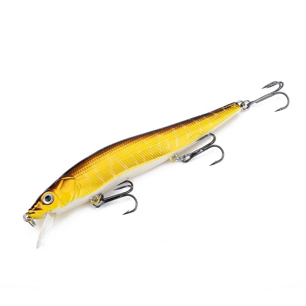 3D Eyes Long Tail Fishing Bait with Barbed Hooks 11.94cm Lenght Artificial Minnow Lures Vivid Lifelike Fishing Lures