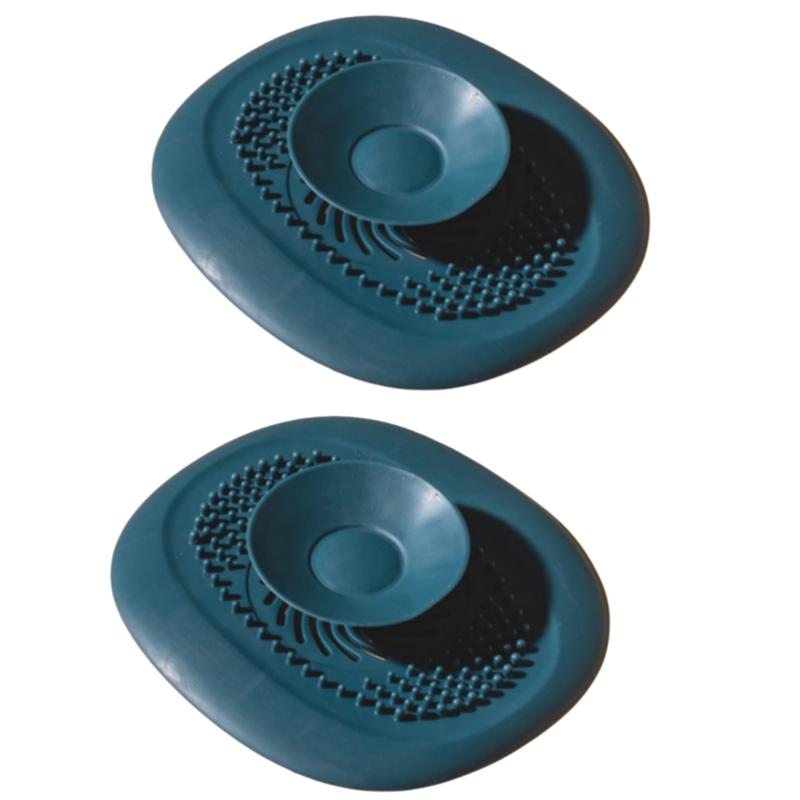 2 Pcs Bathroom Sink Floor Drain Cover, Odor-proof Cover, Bathroom Drainage Opening Blockage-proof Pool Filter Net