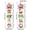 Christmas Door Hanger Decorations: Santa Claus & Snowman Party Atmosphere Set