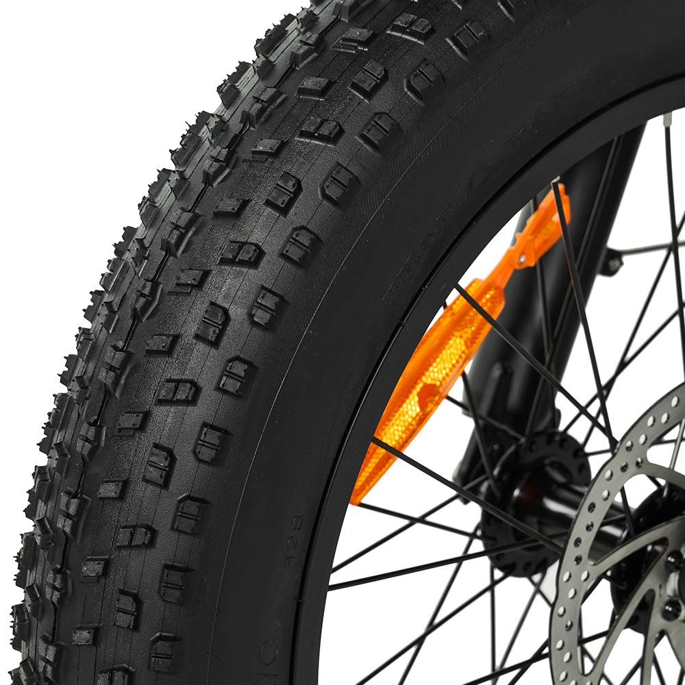 Electric Bike Pixar Super 500W Motor 30AH Max Range 100KM Top Speed 25Km/h Load 120KG 20"x4.0" Black