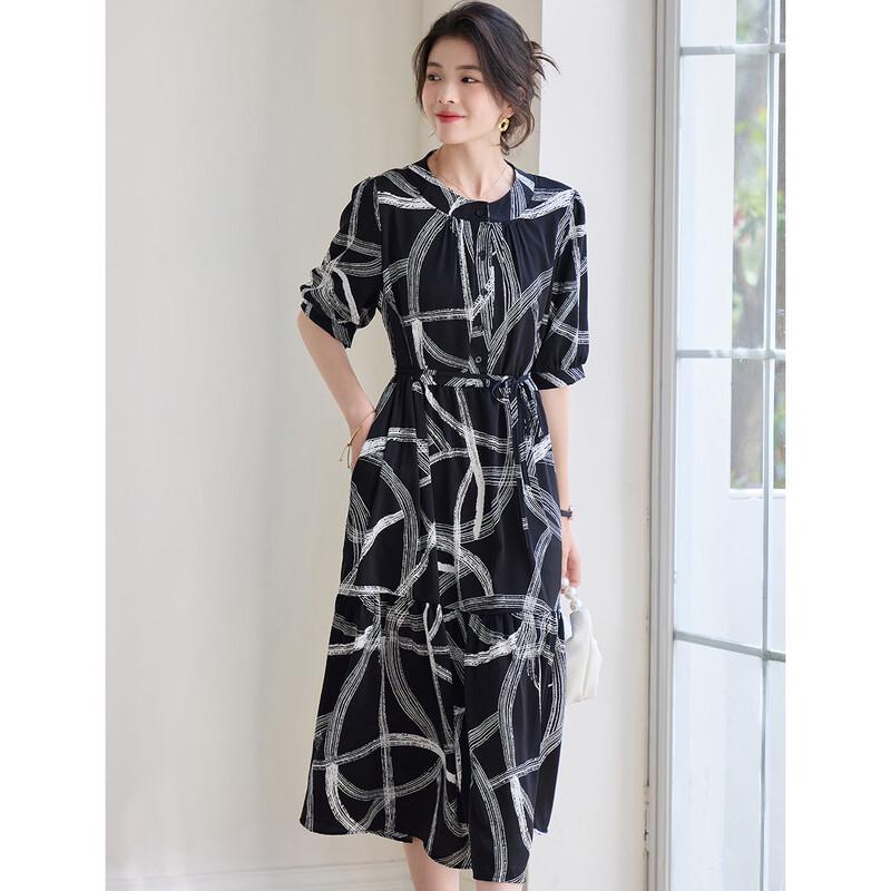 Women s Printed A-Line Dress M