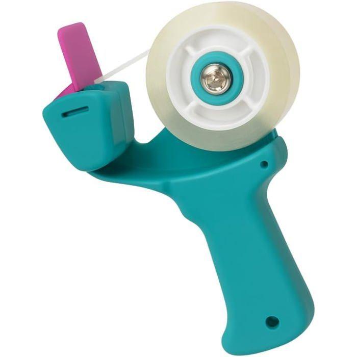 Mini Dérouleur à Manche 12 cm pour Ruban Adhésif Rouleaux 18 mm Couleur Aléatoire Format Compact Pratique