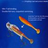 Metal Vib Fishing Lure 2-In-1 Fake Angling Baits Long Throwing Realistic 3D Eyes Fishing Baits For Catfish Bass Trout Vib Tackle
