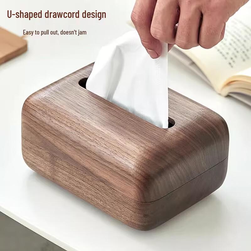 Luxury Solid Wood Rectangular Tissue Box