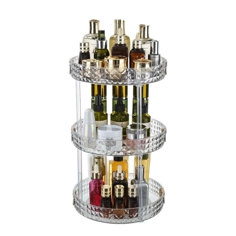 Clear Cosmetics Storage Rack Multilayer Perfume Tray Plastic Makeup Storage Box  Dresser