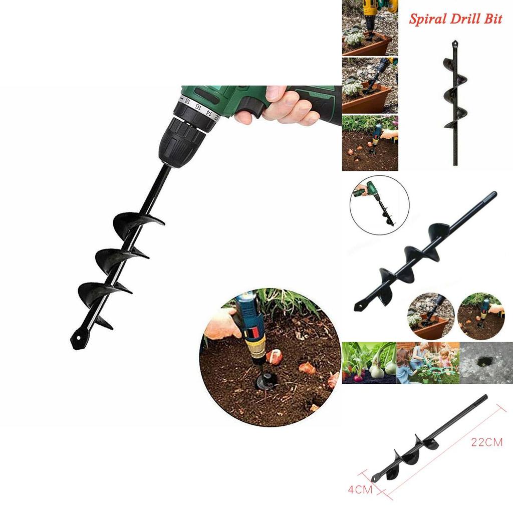 Versatile Garden Planting Auger Spiral Hole Drill Bit For Hassle-free Post Hole Digger