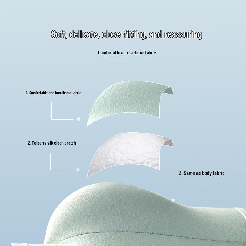 Men's Modal Cotton Mulberry Silk Antibacterial Boxer Briefs