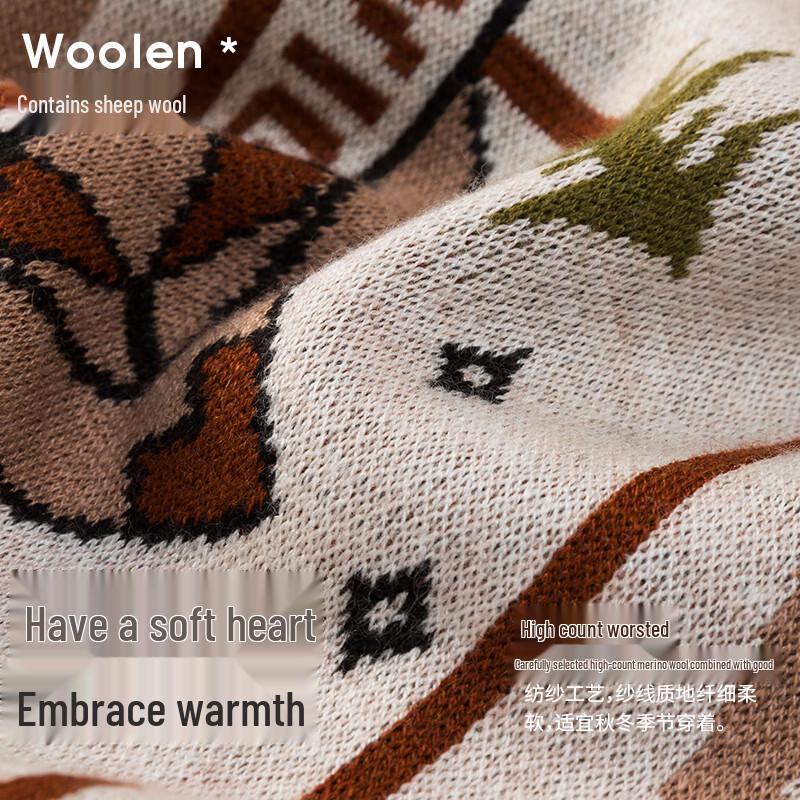 Navigare Men's Striped Knitted Scarf