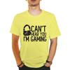 Vintage Gamer Tee Short Sleeve Casual Tee Cant Hear You Im Gaming Graphic Tee Funny Gift for Gamer Funny Gamer Fashion Tops