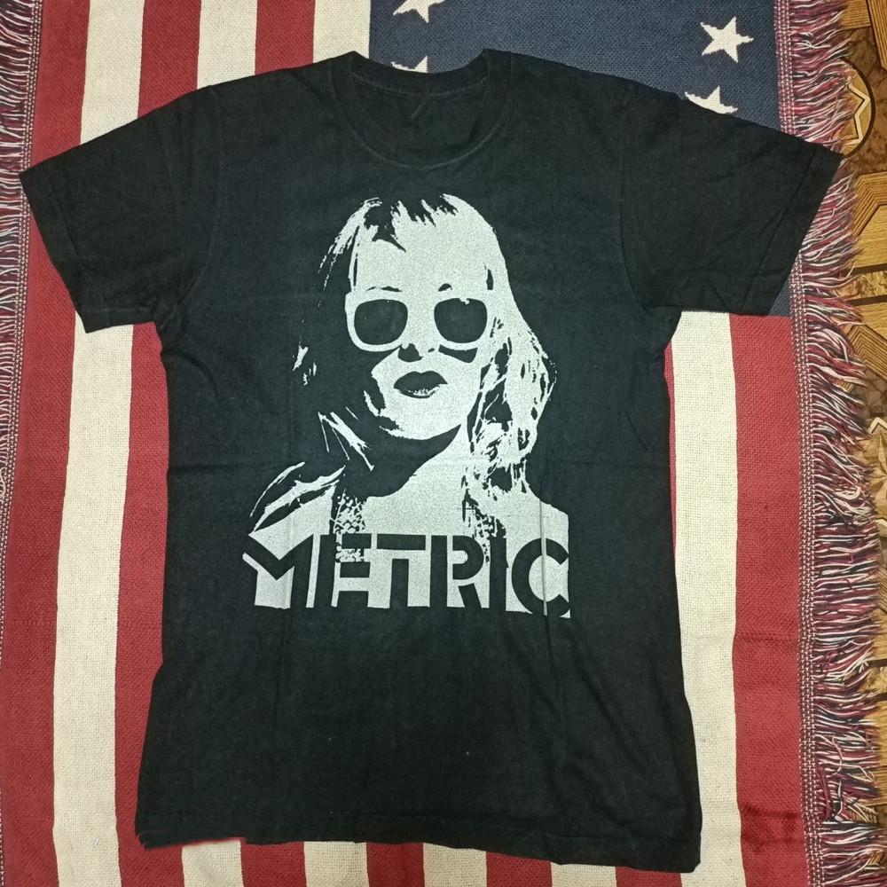 Metrische Bandmusik Für Liebhaber Schwarzes T-Shirt Baumwolle Volle Größe