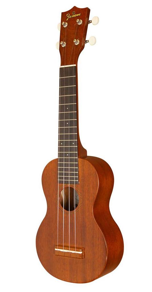 Domestic soprano ukulele mahogany [Famous] FS-12G (Famous wood, classic, easy, beginner's guide)