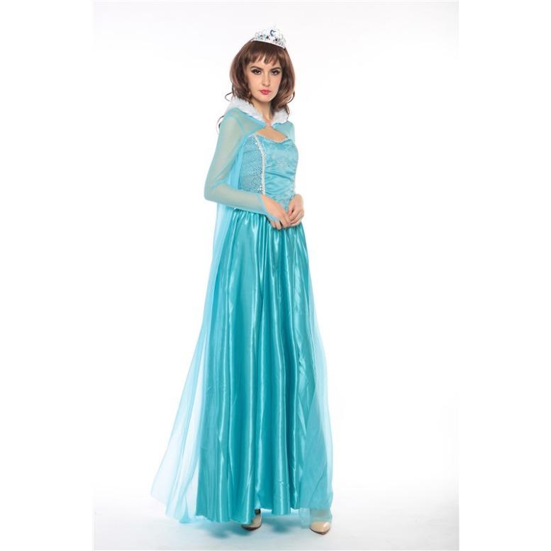 Yeni Cosplay Masal Frozen Prenses Kostümü Sahne Kostümü
