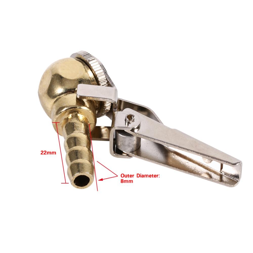 Closed Flow Ball Foot Air Chuck Brass Body Tire Inflation Connector Car/Motorcycle Tire Inflation