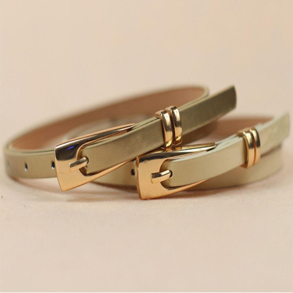 Cummerbund Waistband Leather Lady Decoration Multicolor Narrow Candy Color Skinny Belt Waist Thin
