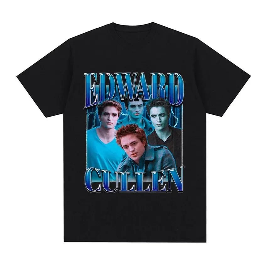 Robert Pattinson Edward Twilight Graphic T Shirt Unisex Fashion Cotton Short Sleeve Tshirts Unisex Retro ONeck Oversized Tshirt