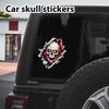 Portableb American Skull Car Stickers Scary Truck Window Skull Head Decal Skeleton Head Decals Motorcycle Helmet Decal