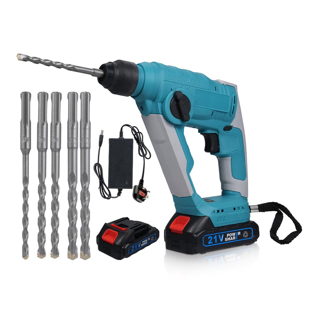 21V Elektrikli Kırıcı Fırçasız 2.0J Kırıcı Kablosuz Elektrikli Ağır Hizmet Kırıcı Hassas Başlatma