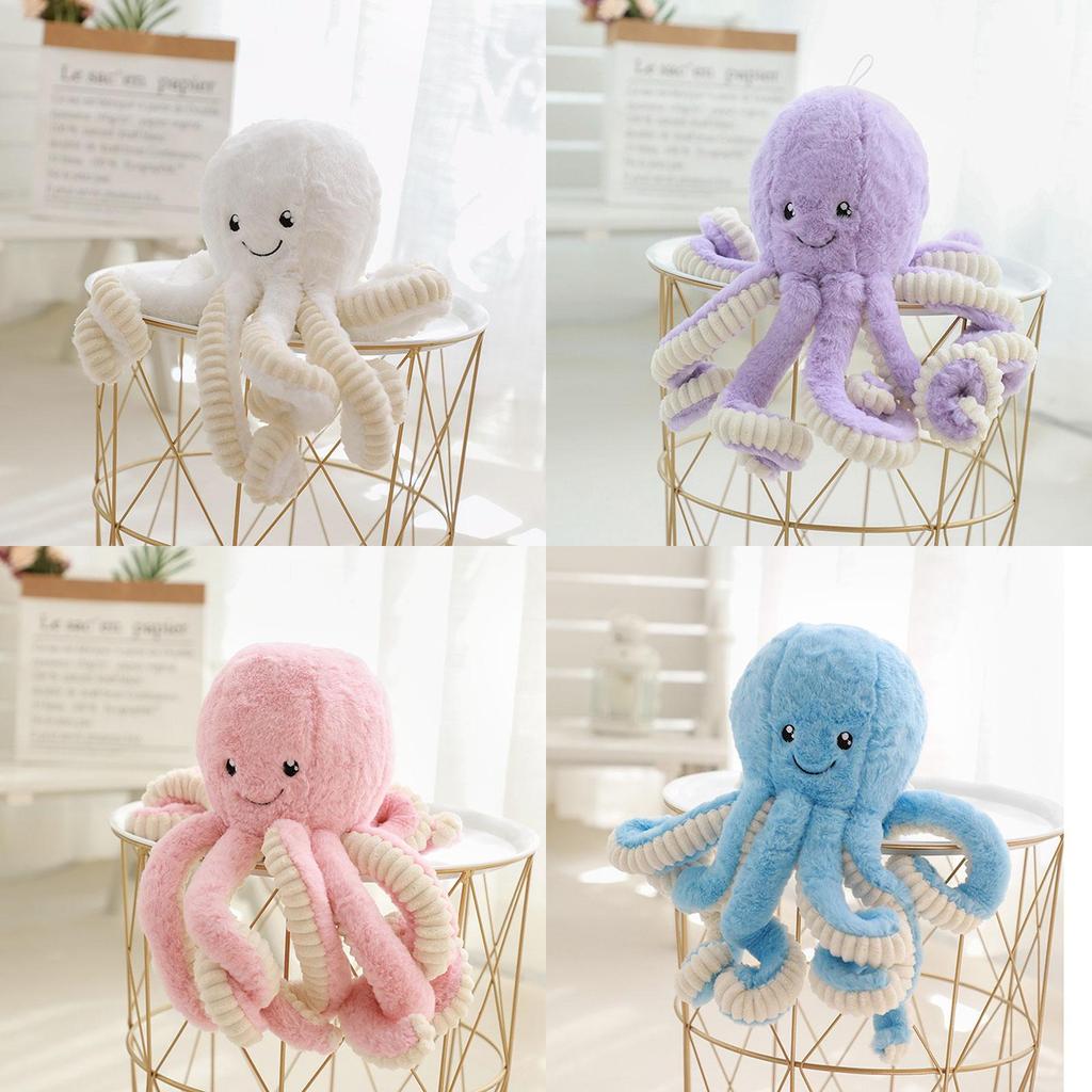 Adorable 15.7'' Octopus Plush Stuffed Toy Pillow For Kids And Home Decor