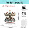 Rotating Christmas Carousel 2D Acrylic Standee - Festive Gift & Home Decoration