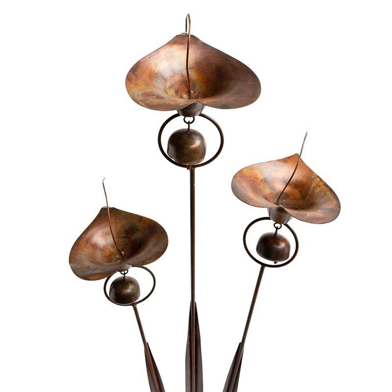 

ABUL-Garden Stake With Bells Calla Lily Outdoor Lillies Flower Decorations Garden And Yard Accessories Decorations