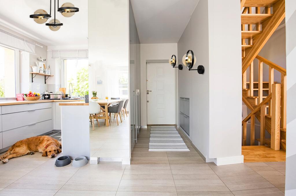 MODERN HONEY RING GLASS WALL LAMP