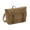 Quadra Heritage Leather Trim Waxed Canvas Messenger Bag