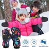 Kids Unisex Winter Snow Thermal Ski Gloves Outdoor Gloves For Boys Snowboard Cold Girls Waterpr J1Z9