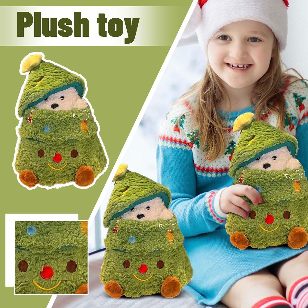 Christmas Gift Puppy Hide-and-Seek Plush Toy Doll Christmas Tree Doll Girls' Gift